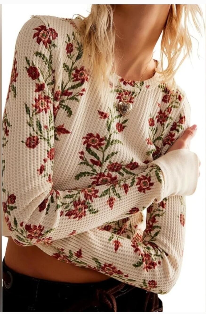 Free People We The Free Pretty Little Thermal Top XS